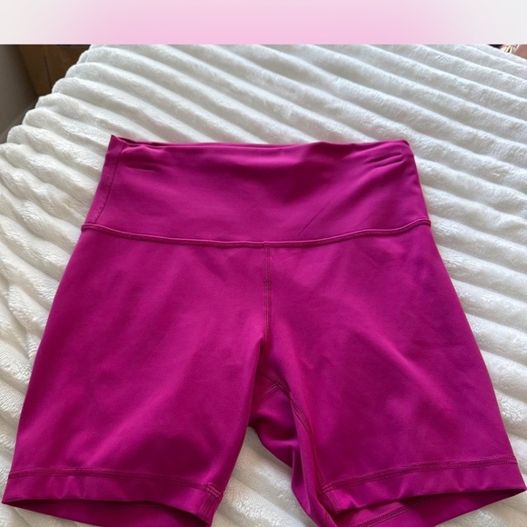 lululemon athletica Women's Magenta Bike Shorts - Picture 3 of 7
